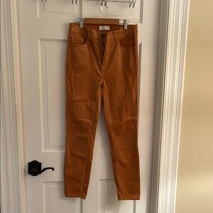 Loft skinny corduroy pants , terracotta , 27/4